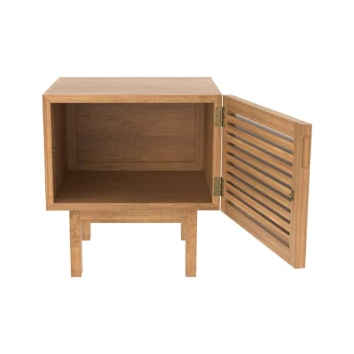 Rendez Vous Déco Table De Chevet En Bois De Teck, 1 Porte 6 Rendez Vous Déco Table De Chevet En Bois De Teck, 1 Porte – Image 4