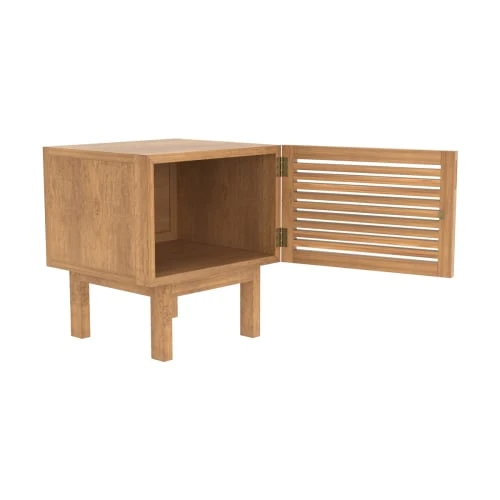 Rendez Vous Déco Table De Chevet En Bois De Teck, 1 Porte 8 Rendez Vous Déco Table De Chevet En Bois De Teck, 1 Porte – Image 6