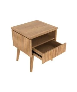 Rendez Vous Déco Table De Chevet En Bois De Teck, 1 Tiroir Et 1 Niche -Boutique Maisons du Monde table de chevet en bois de teck 1 tiroir et 1 niche 3