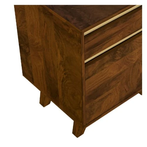 Rendez Vous Déco Table De Chevet En Bois Détails Dorés, 1 Tiroir Et 1 Porte 6 Rendez Vous Déco Table De Chevet En Bois Détails Dorés, 1 Tiroir Et 1 Porte – Image 5