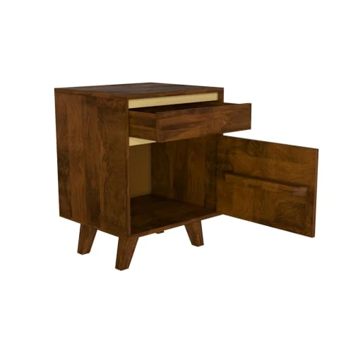 Rendez Vous Déco Table De Chevet En Bois Détails Dorés, 1 Tiroir Et 1 Porte 7 Rendez Vous Déco Table De Chevet En Bois Détails Dorés, 1 Tiroir Et 1 Porte – Image 6