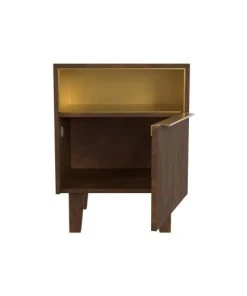 Rendez Vous Déco Table De Chevet En Bois Et Métal, 1 Tiroir Et 1 Porte -Boutique Maisons du Monde table de chevet en bois et metal 1 tiroir et 1 porte 3