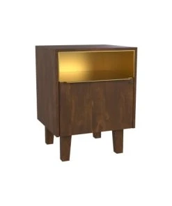 Rendez Vous Déco Table De Chevet En Bois Et Métal, 1 Tiroir Et 1 Porte -Boutique Maisons du Monde table de chevet en bois et metal 1 tiroir et 1 porte 5