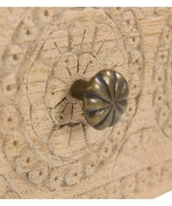 Rendez Vous Déco Table De Chevet En Bois Gravé 1 Tiroir -Boutique Maisons du Monde table de chevet en bois grave 1 tiroir 3