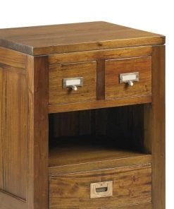 MOYCOR Table De Chevet En Bois Marron L 45 Cm -Boutique Maisons du Monde table de chevet en bois marron l 45 cm 2