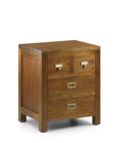 MOYCOR Table De Chevet En Bois Marron L 50 Cm