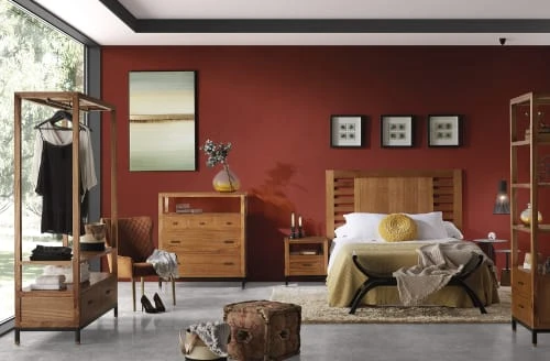 MOYCOR Table De Chevet En Bois Marron L 50 Cm 4 MOYCOR Table De Chevet En Bois Marron L 50 Cm – Image 2