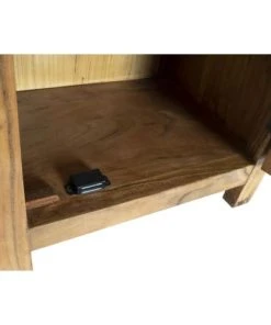 Wadiga Table De Chevet En Bois Massif D'acacia 45x31x65cm -Boutique Maisons du Monde table de chevet en bois massif d acacia 45x31x65cm 2