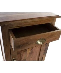 Wadiga Table De Chevet En Bois Massif D'acacia 45x31x65cm -Boutique Maisons du Monde table de chevet en bois massif d acacia 45x31x65cm 5