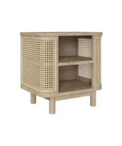 Rendez Vous Déco Table De Chevet En Bois Massif Et Cannage -Boutique Maisons du Monde table de chevet en bois massif et cannage 2