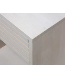 WOODEK Table De Chevet En Bouleau Massif Blanc -Boutique Maisons du Monde table de chevet en bouleau massif blanc 4