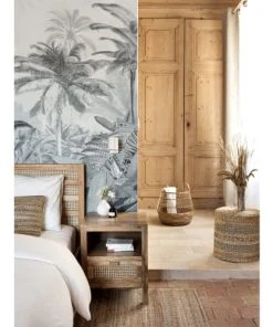 Rendez Vous Déco Table De Chevet En Cannage Et Bois, 1 Tiroir Et 1 Niche -Boutique Maisons du Monde table de chevet en cannage et bois 1 tiroir et 1 niche 1