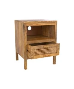 Rendez Vous Déco Table De Chevet En Cannage Et Bois, 1 Tiroir Et 1 Niche -Boutique Maisons du Monde table de chevet en cannage et bois 1 tiroir et 1 niche 4