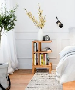 WOODEK Table De Chevet En Chêne Massif Huilé