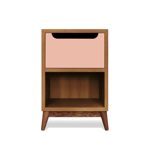 Kulile Table De Chevet En Chene Miel Rose Blush 3 Kulile Table De Chevet En Chene Miel Rose Blush