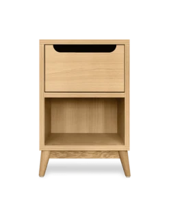 Kulile Table De Chevet En Chene Naturel