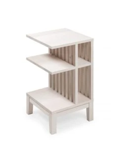 WOODEK Table De Chevet En Hêtre Blanc Huilé -Boutique Maisons du Monde table de chevet en hetre blanc huile 3