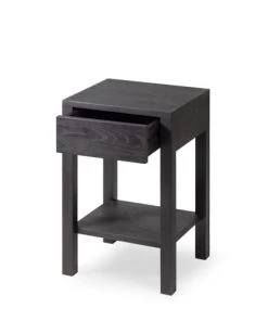 WOODEK Table De Chevet En Hêtre Massif Noir 8 WOODEK Table De Chevet En Hêtre Massif Noir -Boutique Maisons du Monde table de chevet en hetre massif noir 2