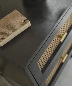 BOIS DESSUS BOIS DESSOUS Table De Chevet En Manguier Massif Et Cannage -Boutique Maisons du Monde table de chevet en manguier massif et cannage 3