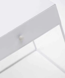 Decoclico Factory Table De Chevet En Métal 1 Tiroir Blanc -Boutique Maisons du Monde table de chevet en metal 1 tiroir blanc 4