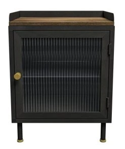 Rendez Vous Déco Table De Chevet En Métal Gris Métallisé