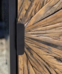 Now’s Home Table De Chevet En Métal Noir Et Porte En Teck Recyclé -Boutique Maisons du Monde table de chevet en metal noir et porte en teck recycle 3