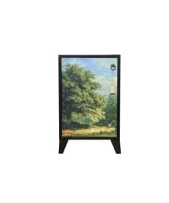 RNT By Really Nice Things Table De Chevet En Pin Massif Avec Imprimé Bucolique