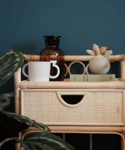 Drawer Table De Chevet En Rotin -Boutique Maisons du Monde table de chevet en rotin 2