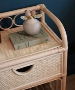 Drawer Table De Chevet En Rotin -Boutique Maisons du Monde table de chevet en rotin 3
