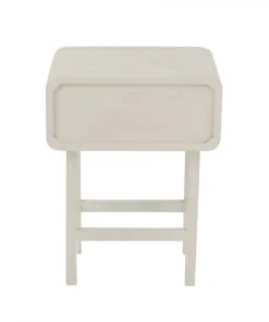 Meubles & Design Table De Chevet En Rotin Et Bois Blanc -Boutique Maisons du Monde table de chevet en rotin et bois blanc 3