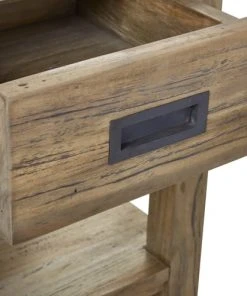 BOIS DESSUS BOIS DESSOUS Table De Chevet En Teck Recyclé Massif -Boutique Maisons du Monde table de chevet en teck recycle massif 3