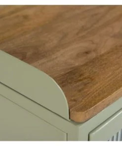 Rendez Vous Déco Table De Chevet En Verre, Métal Et Bois 1 Porte -Boutique Maisons du Monde table de chevet en verre metal et bois 1 porte 4