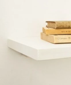 Hannun Table De Chevet Flottante Avec Etagère En Bois De Couleur Blanc -Boutique Maisons du Monde table de chevet flottante avec etagere en bois de couleur blanc 3