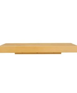 Hannun Table De Chevet Flottante Avec Etagère En épicéa Couleur Marron Clair