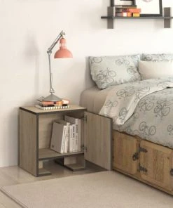 TOILINUX Table De Chevet Gris -Boutique Maisons du Monde table de chevet gris 2