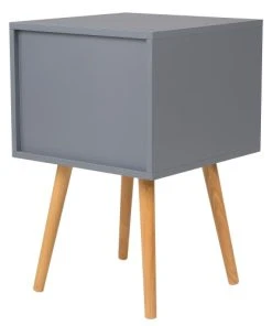 Beliani Table De Chevet Grise 40 Cm -Boutique Maisons du Monde table de chevet grise 40 cm 3