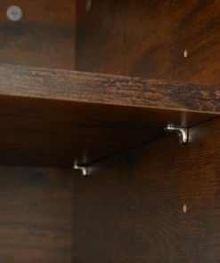 Tectake Table De Chevet Kidderminster 40x43x60,5cm Bois Foncé Industriel -Boutique Maisons du Monde table de chevet kidderminster 40x43x60 5cm bois fonce industriel 3