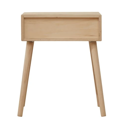 Mobili Rebecca Table De Chevet Majolique Avec 1 Tiroir Bois Marron 8 Mobili Rebecca Table De Chevet Majolique Avec 1 Tiroir Bois Marron – Image 6