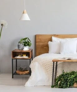 RED DECO Table De Chevet Médium MDF Marron H58CM -Boutique Maisons du Monde table de chevet medium mdf marron h58cm 4