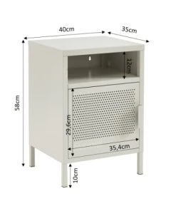 Pantone Table De Chevet Métal Beige Sable L40cm -Boutique Maisons du Monde table de chevet metal beige sable l40cm 2