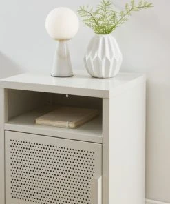 Pantone Table De Chevet Métal Beige Sable L40cm -Boutique Maisons du Monde table de chevet metal beige sable l40cm 3