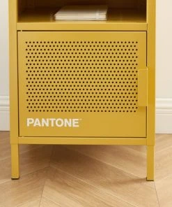 Pantone Table De Chevet Métal Jaune Moutarde L40cm -Boutique Maisons du Monde table de chevet metal jaune moutarde l40cm 4