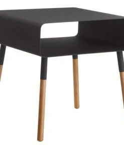Yamazaki Table De Chevet Moderne En Métal Et Bois