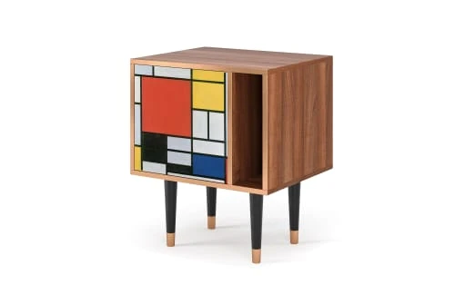 Storyz Table De Chevet Multicolore 1 Porte L 58 Cm 5 Storyz Table De Chevet Multicolore 1 Porte L 58 Cm – Image 3