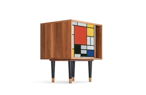 Storyz Table De Chevet Multicolore 1 Porte L 58 Cm 6 Storyz Table De Chevet Multicolore 1 Porte L 58 Cm – Image 4