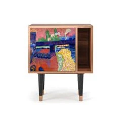 Storyz Table De Chevet Blanc Clair 1 Porte L 58 Cm -Boutique Maisons du Monde table de chevet multicolore 1 porte l 58 cm charing cross bridge by andre deain