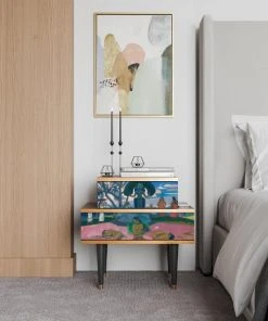 Storyz Table De Chevet Multicolore 2 Tiroirs L 58 Cm -Boutique Maisons du Monde table de chevet multicolore 2 tiroirs l 58 cm 1