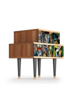 Storyz Table De Chevet Multicolore 2 Tiroirs L 58 Cm -Boutique Maisons du Monde table de chevet multicolore 2 tiroirs l 58 cm 15