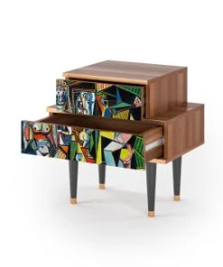 Storyz Table De Chevet Multicolore 2 Tiroirs L 58 Cm -Boutique Maisons du Monde table de chevet multicolore 2 tiroirs l 58 cm 17