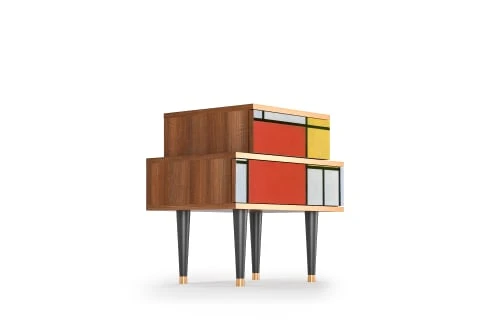 Storyz Table De Chevet Multicolore 2 Tiroirs L 58 Cm 6 Storyz Table De Chevet Multicolore 2 Tiroirs L 58 Cm – Image 4